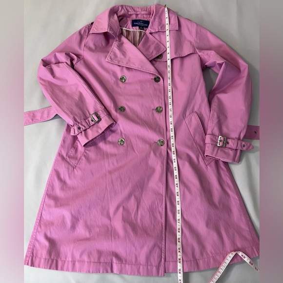Mackintosh New England Belted Trench Coat Size 8 Hot‎ Pink - Picture 6 of 11